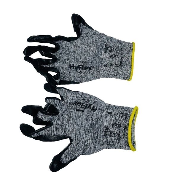 Ansell Gray Hyflex 11-801 Industrial Safety Gloves - Picture 9 of 14